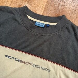 Colorblock Spacecore Shirt MD/LRG Punk Short Sleeve Grunge Skater Surf 90s Thick